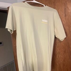 Vans Cream Short Sleeve Tee Casual Essential